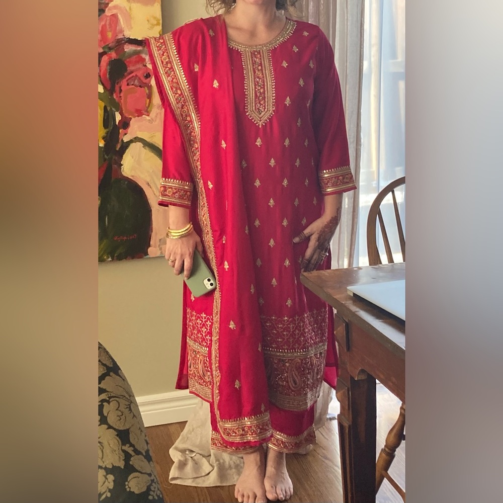 Anarkali Suit purchased from Kalki and worn once.